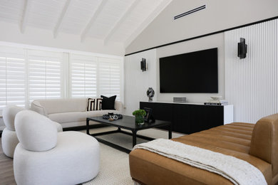 Example of a trendy home design design in Miami