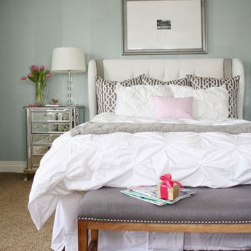 A relaxing and calming master bedroom