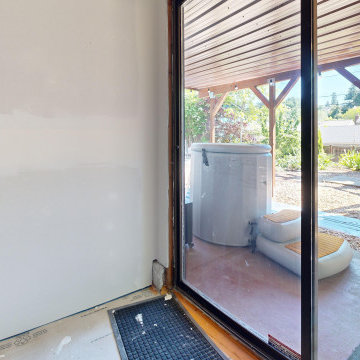 Original slider, view to the patio