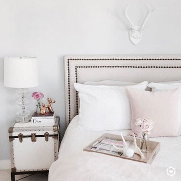 Bedrooms with White Faux Taxidermy
