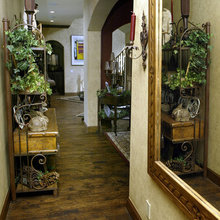 Wood floors with wood trim