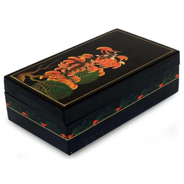 Flame of The Forest Lacquered Wood Box