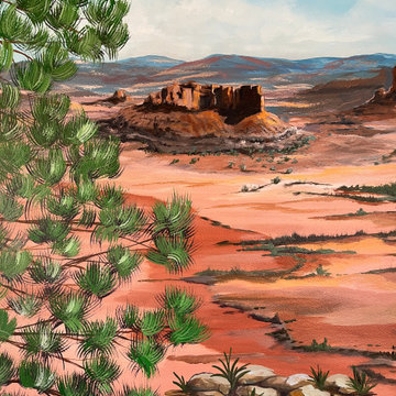 Southwest Wall Mural for kparra in Fallbrook, CA