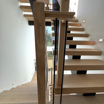 Project #139 | Four Story Modern Floating Staircase