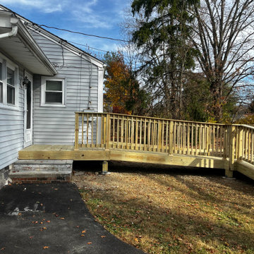 Pressure treated wood Handicap Ramp