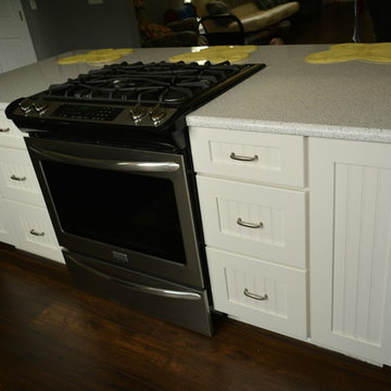Medallion White Icing Cabinetry with Beadboard doors