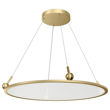 Jovian Transitional Chandelier in Champagne Gold