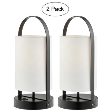 Obelia 1 Light Table Lamp, Black