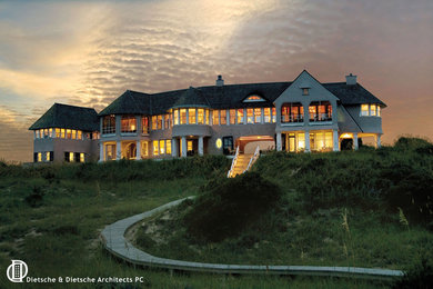 Example of a beach style exterior home design in Wilmington