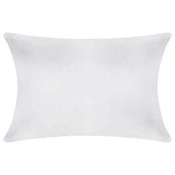 A1HC Throw Pillow Insert, Down Alternative Fill, Single, White, 12"x20"