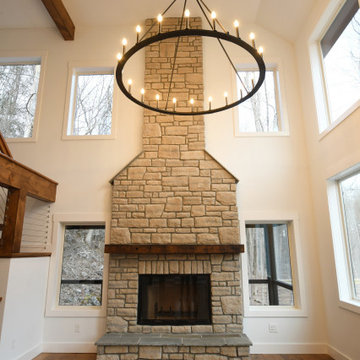Cathedral Ceilings in the living room.