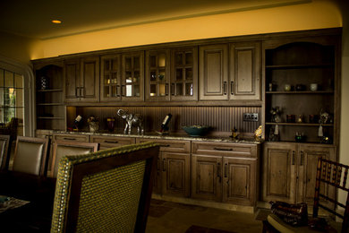 Dining room - rustic dining room idea in Seattle