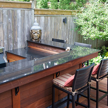 North York Custom Ipe Deck with Fire Table