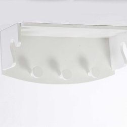 Percha con repisa en blanco - Wall Hooks