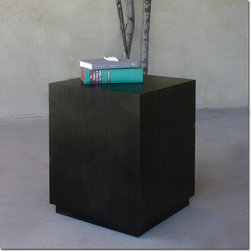 Walnut Cube Table - Side Tables And End Tables