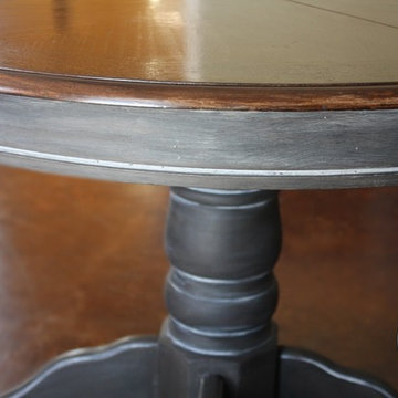 Weathered Pedestal Table