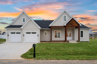 Example of a trendy exterior home design in DC Metro