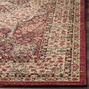 Safavieh Lavar Kerman Collection LVK621 Rug, Cream/Red, 5'1" X 7'6"