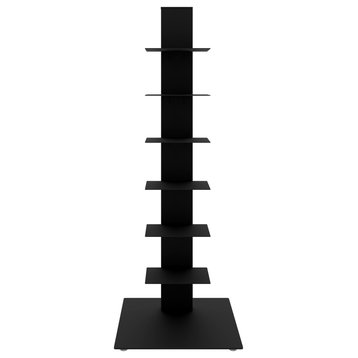 Sapiens 38" Bookcase/Shelf/Shelving Tower, Anthracite