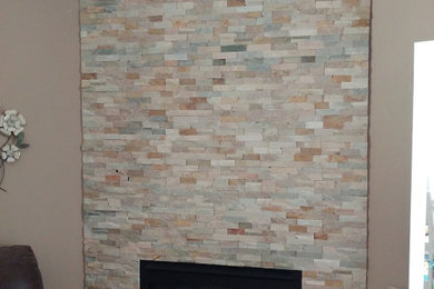 Inspiration for a southwestern living room remodel in Albuquerque