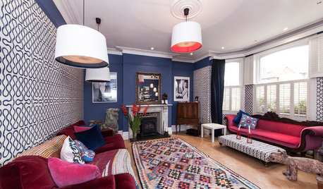 Houzz Tour: Colour and Pattern Liven Up a London Semi
