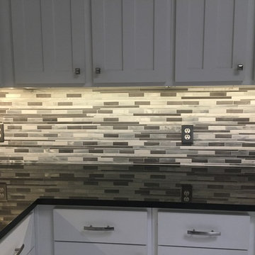KITCHEN - Backsplash - Linear Mosaic Marble, Stone, Metal