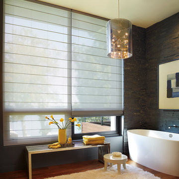 Hunter Douglas Alustra® Woven Textures® Roller Shades and Roman Shades