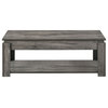 Donal 3-piece Occasional Set With Open Shelves Weathered Grey