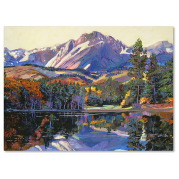 David Lloyd Glover 'Painter's Lake' Canvas Art, 14"x19"