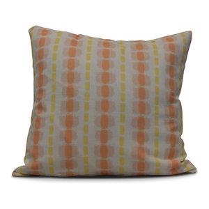 18 x 18 E by design PFN347YE2-18 el girasol Feliz Flower Print Pillow Yellow