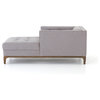 Dylan Mid-Century Modern Tufted Chaise Lounge