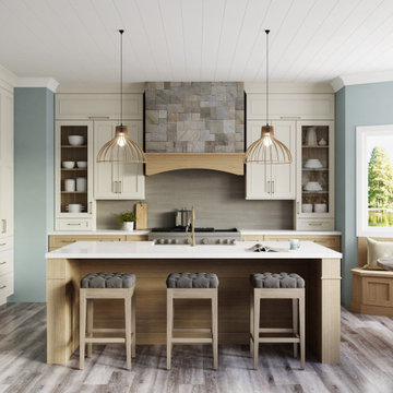 Minnesotan Lake House Kitchen and Breakfast Nook