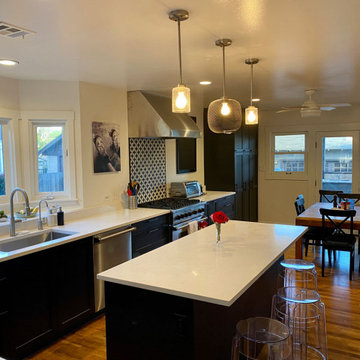 An IKEA kitchen island design gave a big boost to her kitchen