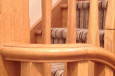 contemporary oak staircase