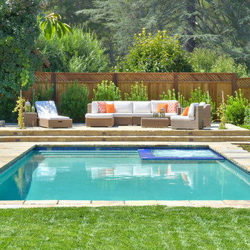 Orinda, Ca hillside auto cover pool & spa