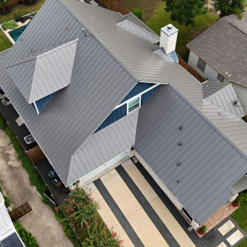 Modern Standing Seam Metal Roof Installation - Austin, TX