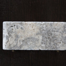 Travertine Pool Copings - 4x9 Silver Travertine Tumbled Coping - Premium Grade T - Products