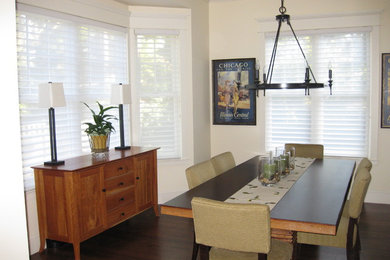 Trendy dining room photo in Seattle