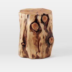 Natural Tree Stump Side Table - Side Tables And End Tables