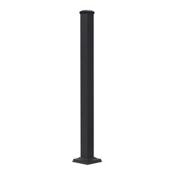 ALX 2.5" Post Kit in Textured Black - Deck Tiles And Planks