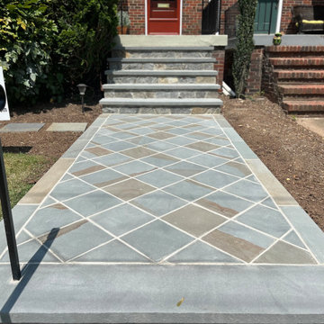 Thermal Full Color Diamond Pattern Walkway in Tenleytown, Washington DC