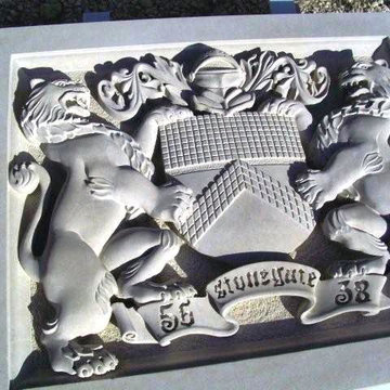 Custom Cut Lueders Limestone Carvings - Mezger