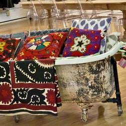 suzani toss piillows and suzani throws - Decorative Pillows