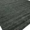 TERRA Graphite Hand Made Wool and Silkette Area Rug, 2' X 3'