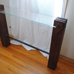 Cedar and Glass Table - Products