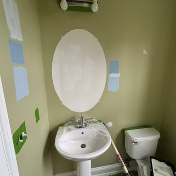 Serene Refresh: Hallway Powder Room Update