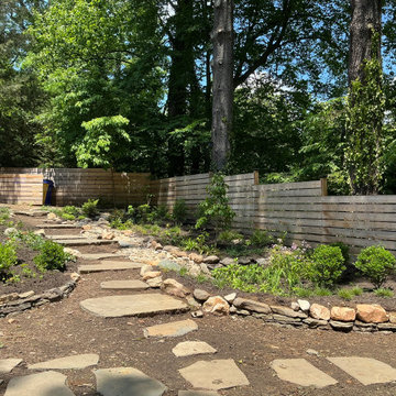 Conservation and rain gardens landscape