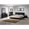 Best Master Barcelona 5-Piece Wood Cal King Bedroom Set in Black High Gloss