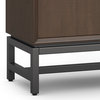 Banting Solid Hardwood Low Storage Cabinet, Walnut Brown