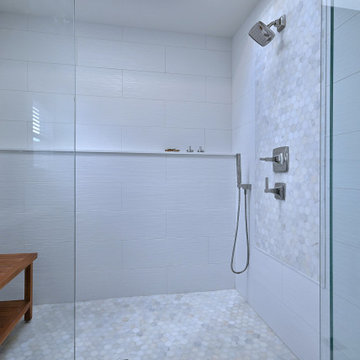 Bright Transitional Bathroom Remodel with Storage